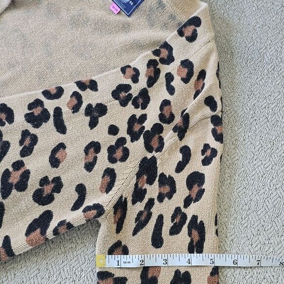 Victoria's Secret Pink Brown Tan Cheetah Print Cardigan - Size Medium - Picture 12 of 15